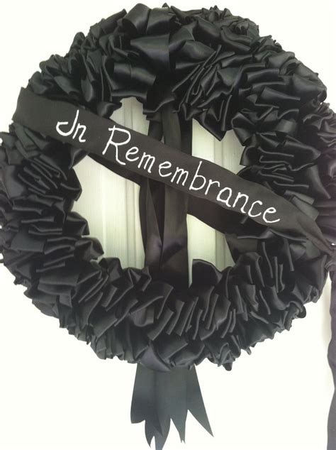 black wreath for mourning